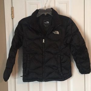 Girls black North Face jacket